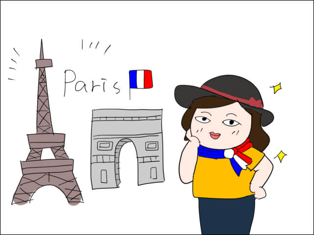 毎日がエンタメ　フランス旅行　パリ旅行　Airbnb　パリオリンピック　イラストエッセー