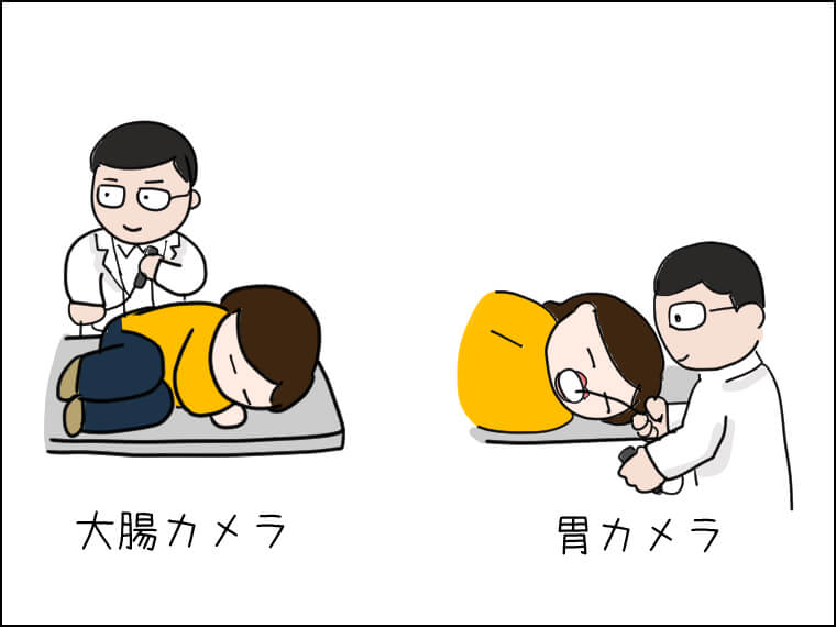 イラストエッセー　毎日がエンタメ　胃カメラ　腸カメラ　大腸検査