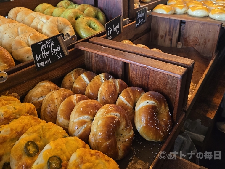 韓国グルメ　ベーグル　ロンドンベーグル　LONDON　BAGEL　旅グルメ　アプリ