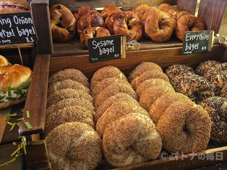 韓国グルメ　ベーグル　ロンドンベーグル　LONDON　BAGEL　旅グルメ　アプリ