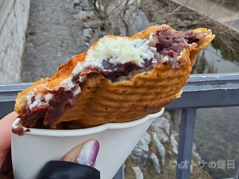 韓国グルメ 広蔵市場 鯛焼き 行列 チョンガンネプンオパン