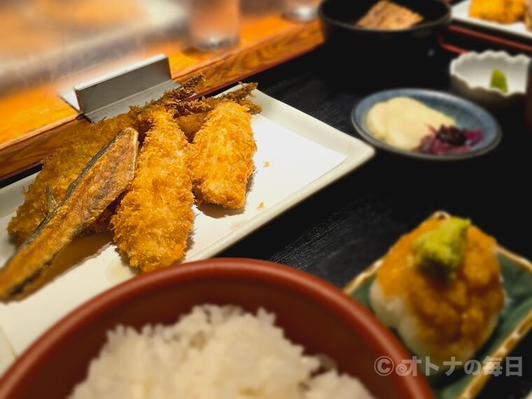 京ばし松輪　ランチ　アジフライ　宝町　移転