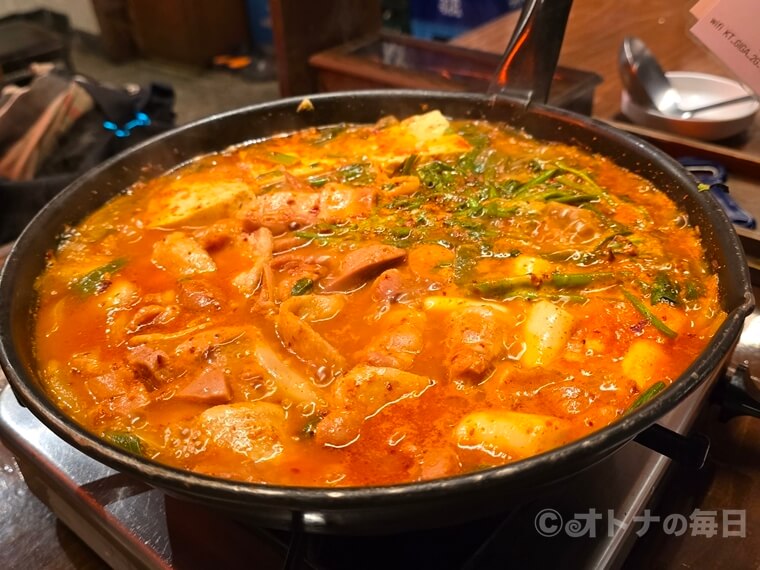 韓国グルメ ナムサント 南山ト IKKO プデチゲ