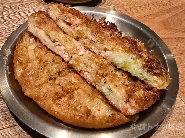 美味しん坊 虎ノ門 新橋 韓国料理 アジョシ  チヂミ