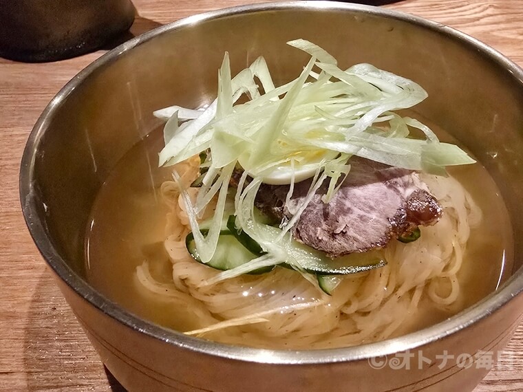 美味しん坊 虎ノ門 新橋 韓国料理 アジョシ 冷麺 すだち