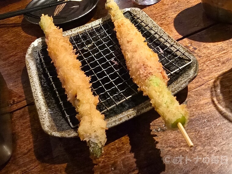 美味しん坊 大阪串かつ てん家わん屋 半妻 串カツ