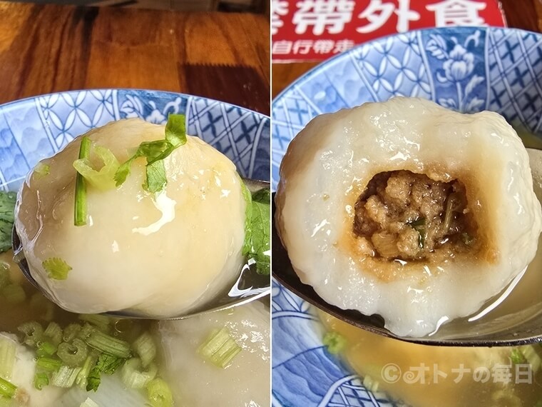 迪化街 老阿伯胖魷焿 Lao-A-Bei 綜合焿湯 イカのつみれ汁 古早味油葱飯 揚げネギ飯