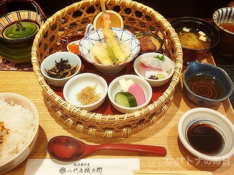 銀座 ランチ 米料亭 八代目儀兵衛 今日のランチ かご盛り銀シャリ御膳