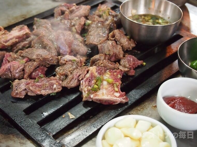 旅グルメ 明洞 ドラム缶 ソソカルビ 焼肉
