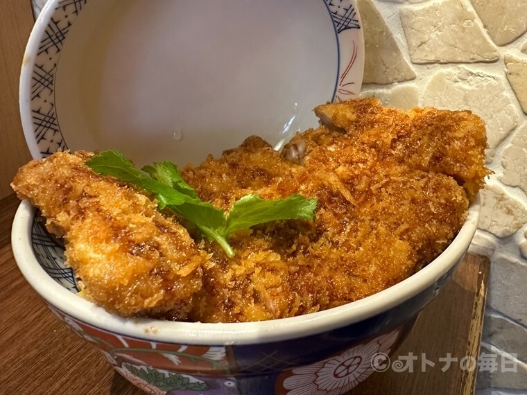 今日のランチ　神田グルメ　カツドン　#カツ丼は人を幸せにする　とじないカツ丼