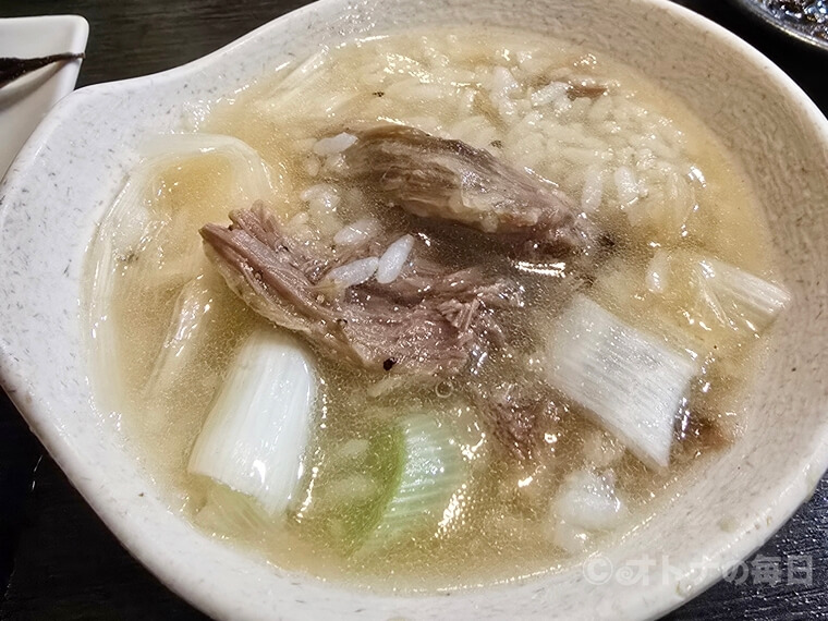 美味しん坊　川崎　焼肉　くいものや　きよすみ　テールスープ